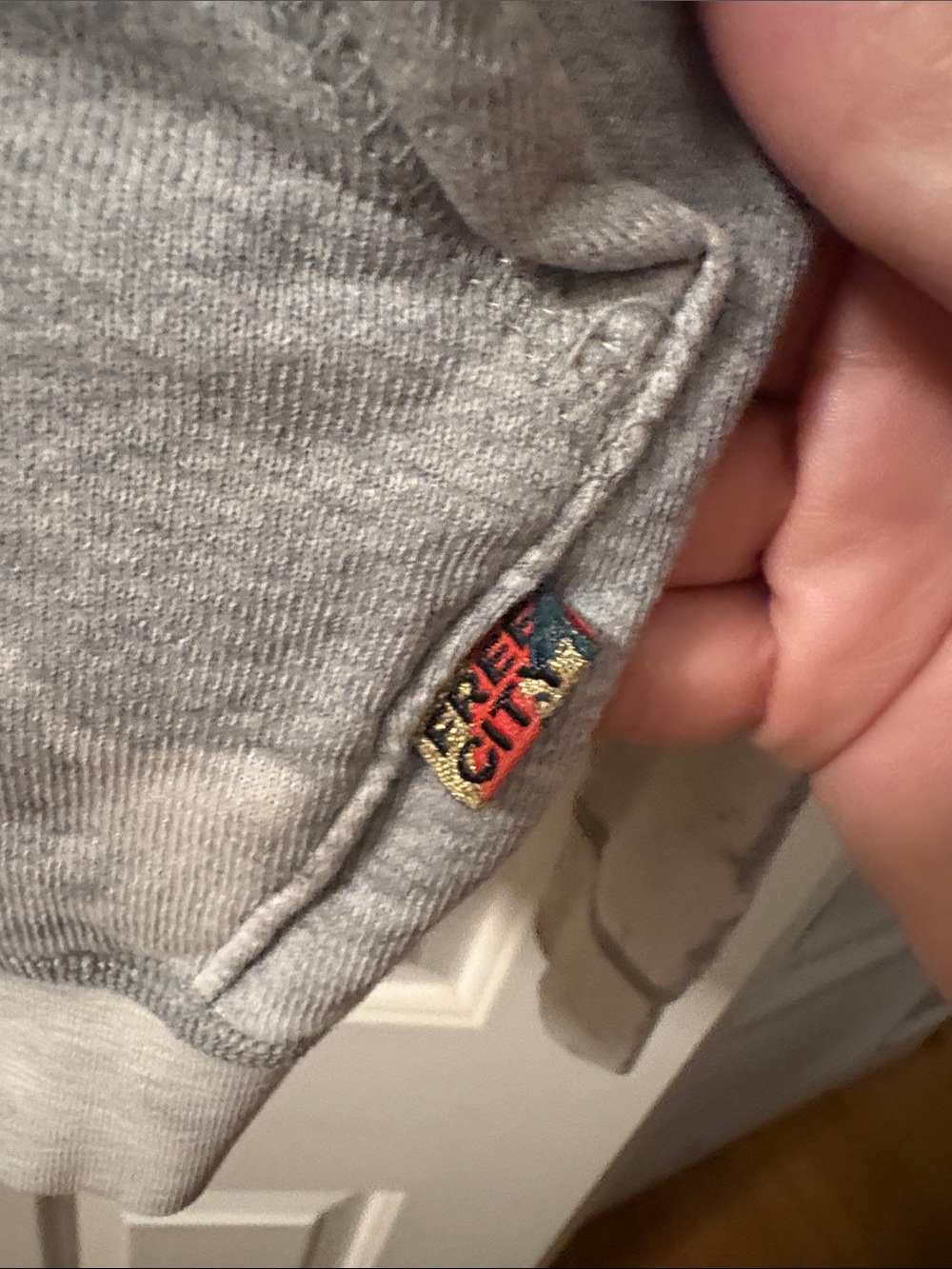 Freecity Anthropologie Hooded Pullover Grey Size XS/S - Picture 5 of 6